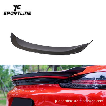 Carbon Fiber Trunklid and Rear Spoiler for Porsche 718 Boxster 2016-2019